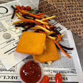 Vyprážaný vegánsky syr