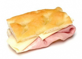 Focaccia Cotto e Formaggio / Focaccia Cooked Ham and Cheese