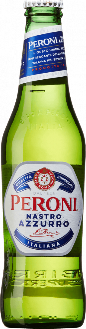 Peroni Nastro Azzurro 5° 33cl verre 
