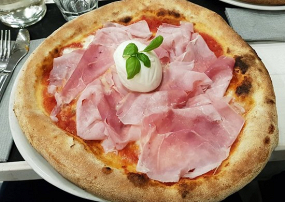 Pizza Cotto E Burrata 