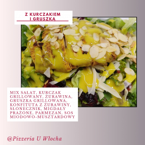 Sałatka z kurczakiem i gruszką: