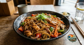 Noodles cu pui teriaki si legume 350 g