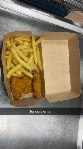Tenders enfant (halal) avec frites