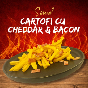 Cartofi cu Cheddar & Bacon (350g)