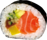 Futomaki 6 szt.: Łosoś / Salmon