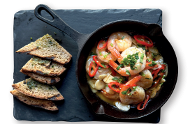 Królewskie krewetki z patelni (8 szt.) 🌶️