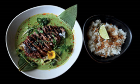 Zielone curry z kaczką hoisin (200g)