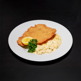 150g Bravčový rezeň s našim majonézovým šalátom a citrónom  🧀🌾🥚