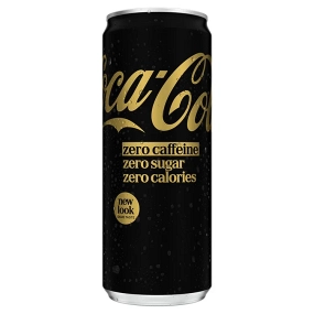 Coca-cola ZERO, ZERO (0 cukru, 0 kofeínu), 0,33l