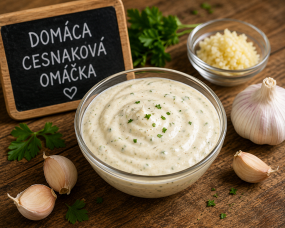 cesnaková domáca omáčka
