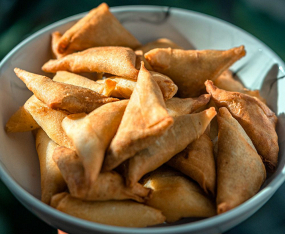 12 samoussa légumes + sauce tartare