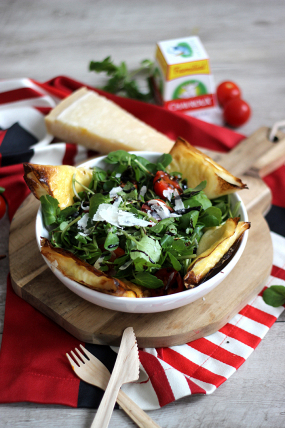 Salade de Samoussa maison et jambon de pays