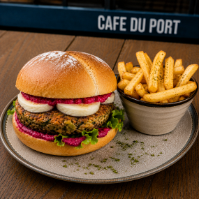Burger Végétarien + frites