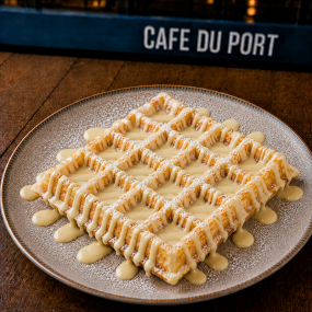 Gaufre Maison au Chocolat Blanc 