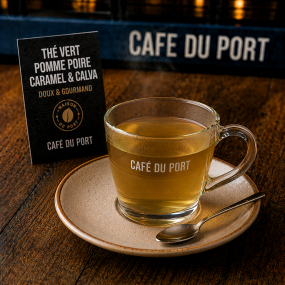 Thé vert pomme poire caramel & calva 
