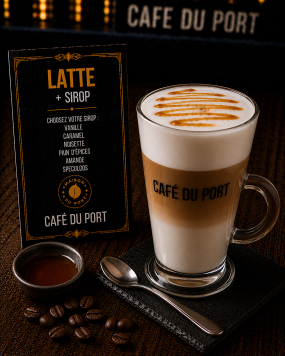 Latte + sirop