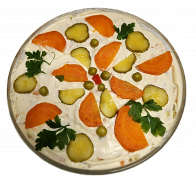 Sałatka jarzynowa z jajkiem i majonezem ( Szałot ) 