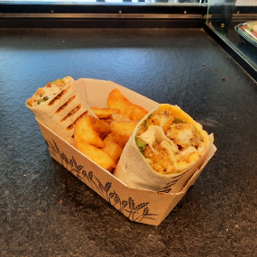 Wrap poulet pané, bacon