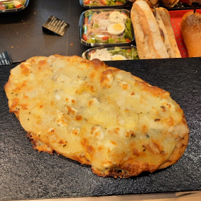 Fougasse, pomme de terre, 4 fromages