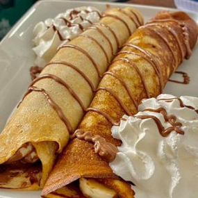 Clătite cu finetti și banane