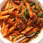 Penne bolognese