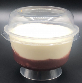 Fromage blanc coulis fruits rouges