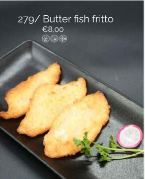 279/ Butter fish fritto