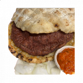 Punjena pljeskavica u lepinji 