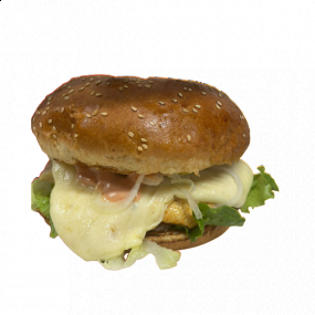 Chickenburger sa sirom 