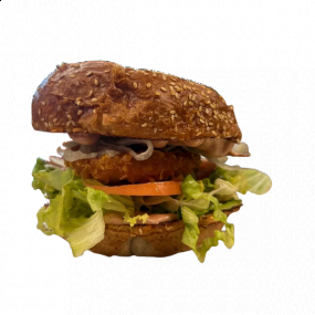 Cornflakes chicken burger