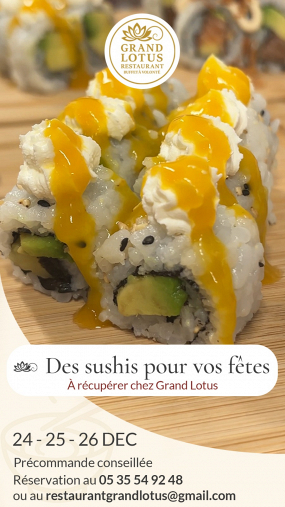 Menu Sushis Vegan 