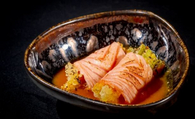 814.Salmone flower - 2 pezzi