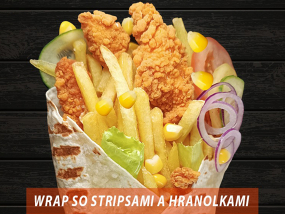 Wrap so Stripsami a Hranolkami