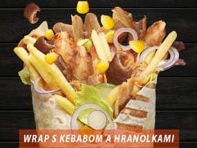 Wrap s Kebabom a Hranolkami