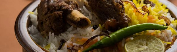 Lammspezialitäten mit Basmati Reis