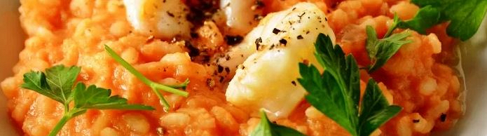 Spezialitäten aus dem Meer mit Basmati-Reis