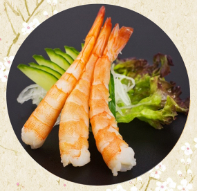 Sashimi ebi (3 pièces)