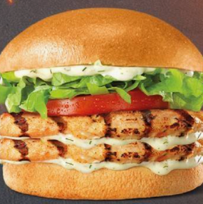 Double master chicken burger