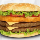 Chicken beef burger