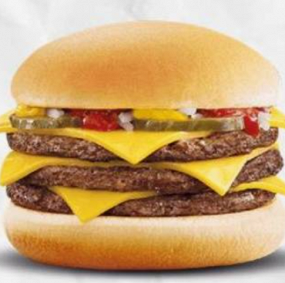 Triple cheeseburger
