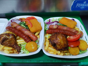 Bőségtál 2 Hasábbal/rizs körettel