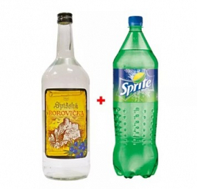  Spišská Borovička 0, 7l + 7UP 1, 5l 🔞