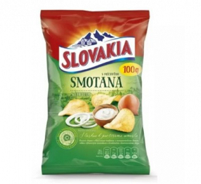 Slovakia chips smotana a cibuľa