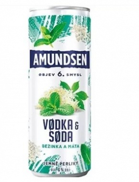 Amundsen vodka + sóda (baza a mäta) 🔞