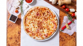 Pizza con Prosciutto Crudo 450gr 