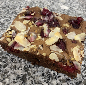 Brownie framboises 