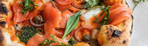 PIZZE CON SALMONE