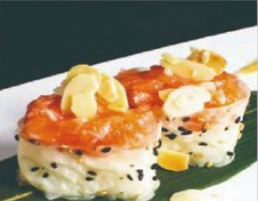 71. GUNKAN SOY SPICY SALMONE🌶️