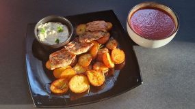 Paradicsomleves, Grillezett Szűzérmék