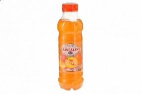 Bouteille de cristalline pêche